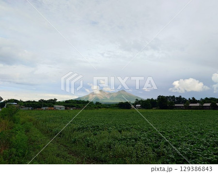 雨上がりの北海道駒ヶ岳 129386843