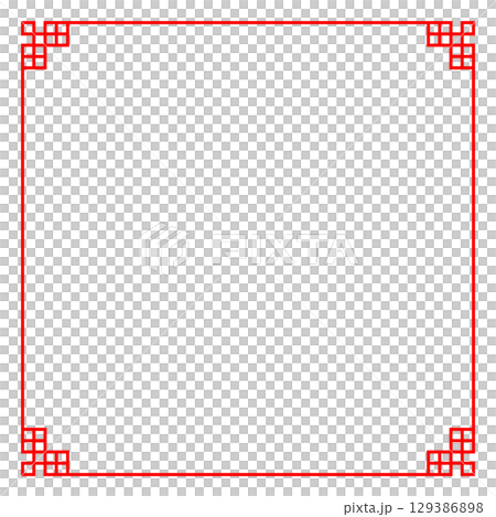亞洲、中國、中國風格框架紅色背景亞洲結框架和 亞洲、中國、中國風格框架紅色背景亞洲結框架和 129386898