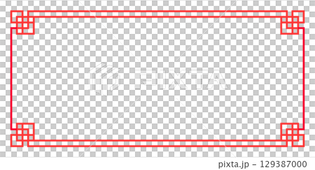 亞洲、中國、中國風格框架紅色背景亞洲結框架和 129387000