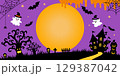 ハロウィン　背景素材　01 129387042