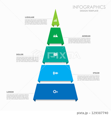 Infographic design template with place for your data. Vector illustration. Infographic design template with place for your data. Vector illustration. 129387740