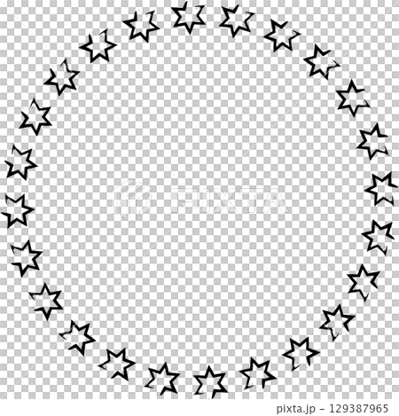 Hand drawn ink stars, icon, symbol, logo. Doodle sketchy brush style 129387965