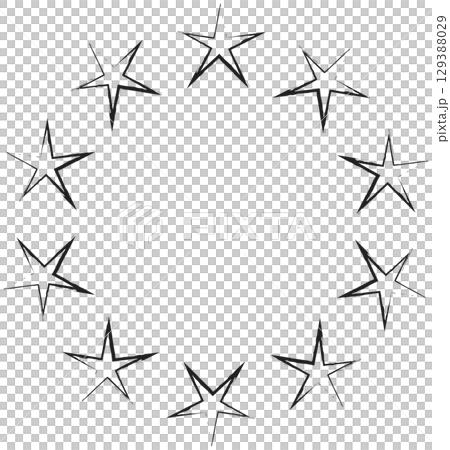 Hand drawn ink stars, icon, symbol, logo. Doodle sketchy brush style Hand drawn ink stars, icon, symbol, logo. Doodle sketchy brush style 129388029