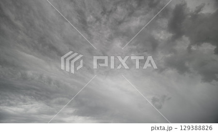A Dramatic and Beautifully Cloudy Sky Featuring Layers of Intricate and Intriguing Patterns 129388826