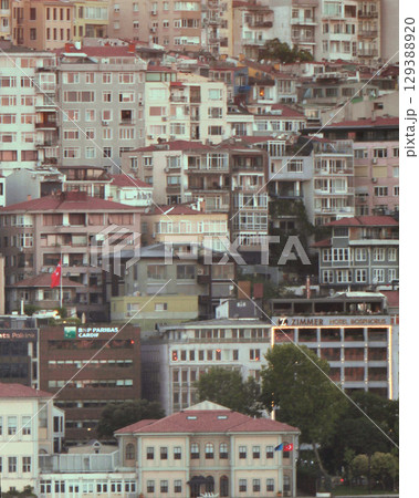Istanbul, Turkey - 13 July 2025: Istanbul city downtown photographer with tele photo lens, close up Istanbul, Turkey - 13 July 2025: Istanbul city downtown photographer with tele photo lens, close up 129388920