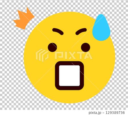 驚訝的表情符號、表情符號、臉部表情插圖 驚訝的表情符號、表情符號、臉部表情插圖 129389736