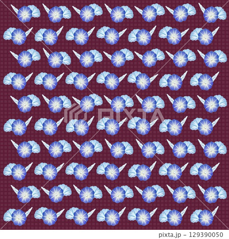 朝顔の壁紙イラスト 129390050