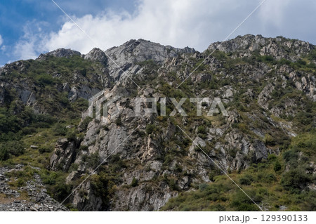Mountain Landscape With Blue Sky 129390133