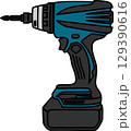 電動工具　インパクトドライバー　青 129390616
