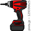 電動工具　インパクトドライバー　黒と赤 129390625