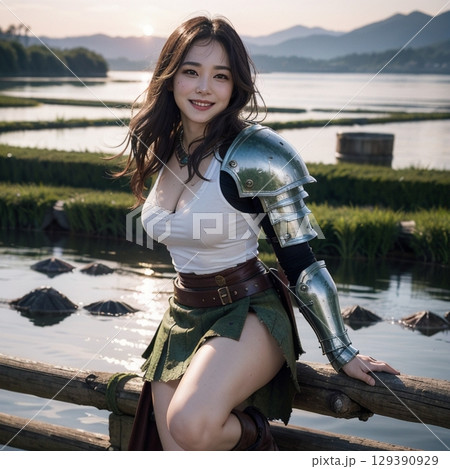 コスプレ。避暑地にて、　風に揺れる笑顔！！ 129390929