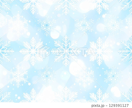 雪の結晶のシームレスな背景5 129391127