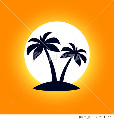 Tropical Palm Tree Tropical Palm Tree 129391277