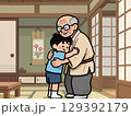 おじいちゃんと孫 129392179