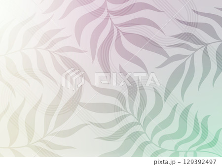 Plant pastel garden line graphic presentation 129392497