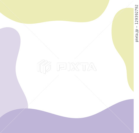 かわいい抽象的なゆるゆるフレーム Set of cute abstract かわいい抽象的なゆるゆるフレーム Set of cute abstract 129392792