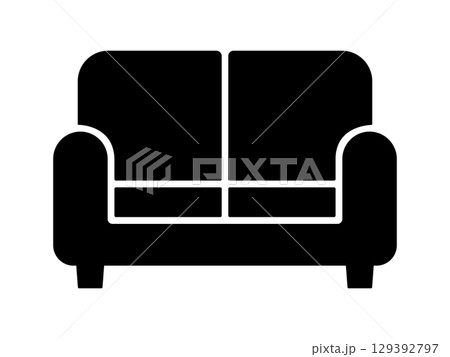 ソファのアイコン モノトーン ソファのアイコン モノトーン 129392797