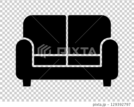 ソファのアイコン モノトーン ソファのアイコン モノトーン 129392797
