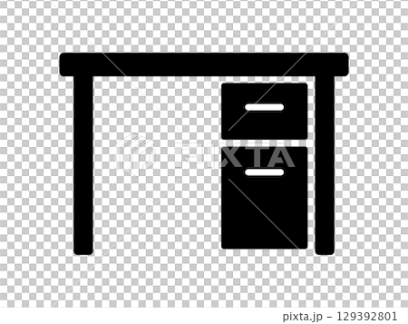 桌子圖示單色 129392801