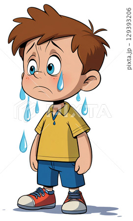 3D Teenage boy cartoon, Teenage boy Cartoon, Bright teenage boy 129393206