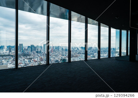 東京渋谷スクランブルスクエアの展望台、東京を一望する眺め 東京渋谷スクランブルスクエアの展望台、東京を一望する眺め 129394266