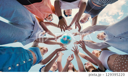 Students uniting around the world, promoting unity, environmental stewardship, and global citizenship Students uniting around the world, promoting unity, environmental stewardship, and global citizenship 129395220