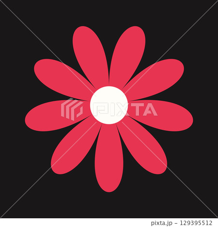 Contemporary pink floral emblem with decorative petals and soft tone. A blend of elegance and conceptual design. Contemporary pink floral emblem with decorative petals and soft tone. A blend of elegance and conceptual design. 129395512