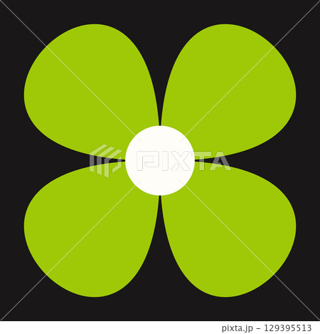 Contemporary green floral emblem, abstract and vivid. Perfect for nature-themed designs with a minimal yet lively mood. Contemporary green floral emblem, abstract and vivid. Perfect for nature-themed designs with a minimal yet lively mood. 129395513