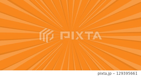 A template for cartoon comics with orange radial rays. A template for cartoon comics with orange radial rays. 129395661