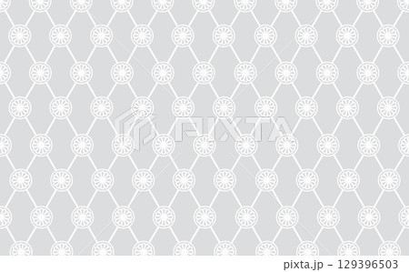 Floral seamless texture with flowers. Flourish tiled wallpaper 129396503