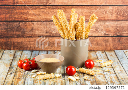 Bread sticks 129397271