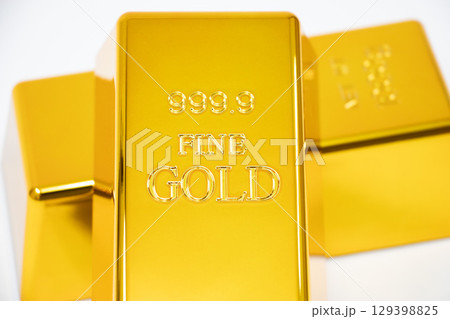 金の延べ棒 129398825