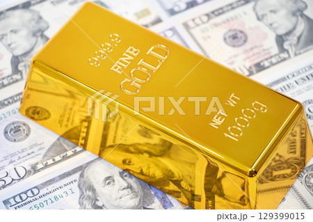 ドル 金の延べ棒 129399015