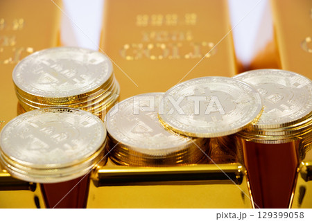 仮想通貨 金の延べ棒 仮想通貨 金の延べ棒 129399058