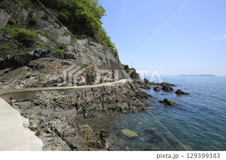 兵庫県赤穂市 赤穂御崎海岸遊歩道 兵庫県赤穂市 赤穂御崎海岸遊歩道 129399383
