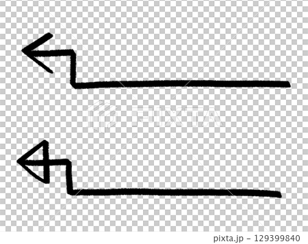 Handwritten arrows 129399840