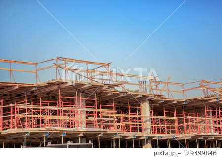 Steel Construction Building Framework Development Steel Construction Building Framework Development 129399846