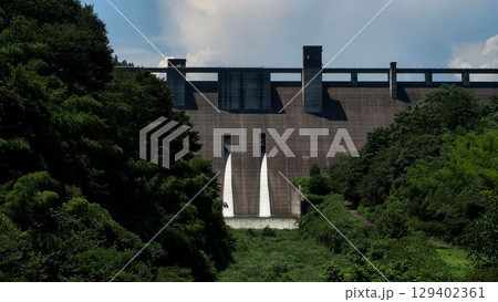 水不足の小山ダム 水不足の小山ダム 129402361