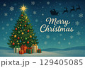 クリスマスカード 129405085