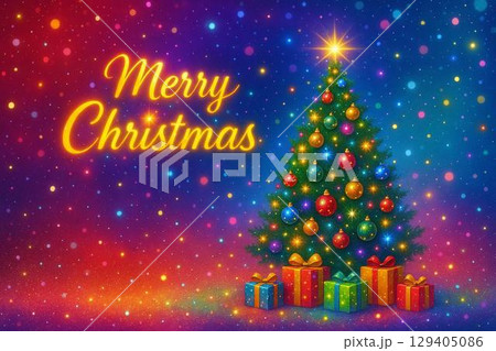 クリスマスカード 129405086