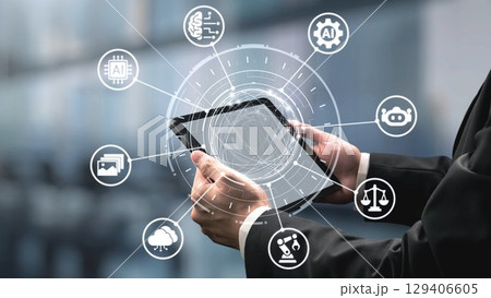 AI Brain Processing Data with Generative Artificial Intelligence Concept Spire AI Brain Processing Data with Generative Artificial Intelligence Concept Spire 129406605