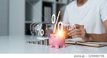 Investment strategy insights personal finance office setting infographic contemporary environment close-up view savings growth concept 129406736