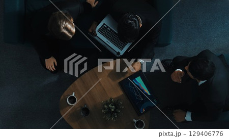 Top down aerial view of businesswoman joining a business meeting. Directorate. Top down aerial view of businesswoman joining a business meeting. Directorate. 129406776