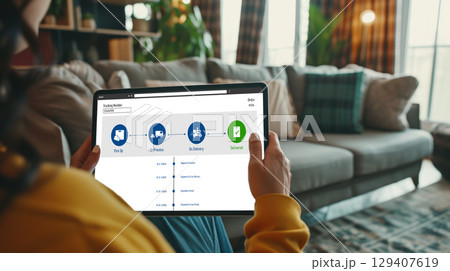 Delivery tracking system for e-commerce and brisk online business 129407619
