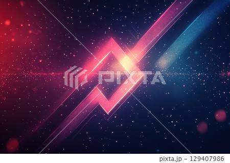 Dynamic abstract light patterns digital space graphic design vibrant environment futuristic viewpoint modern concept 129407986