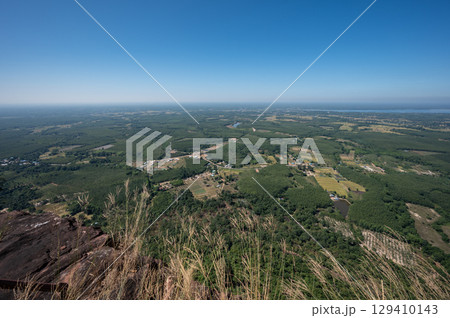 Scenery view of the nature seen from Phu Langka National Park in Bueng Kan province of Thailand. 129410143