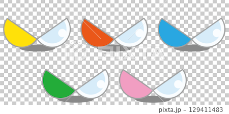 五款彩色半透明膠囊玩具圖解 129411483