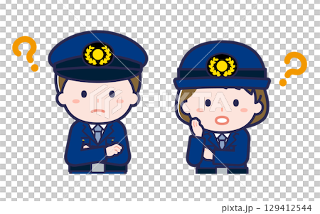 警察官／2人組／男女 04 129412544