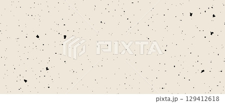 Retro Eggshell Texture. Soft beige tone background with noise and speckles. Vintage Vector Illustration 129412618
