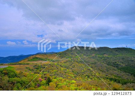 中部地方・伊豆半島・絶景の西伊豆スカイライン、富士山と空の爽快な風景・静岡県伊豆市土肥(8) 中部地方・伊豆半島・絶景の西伊豆スカイライン、富士山と空の爽快な風景・静岡県伊豆市土肥(8) 129412873